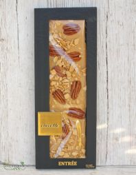 flower delivery Budapest - chocoMe Handmade Blonde Chocolate with Pecan, Caramel and Smoked Salt (110g)
