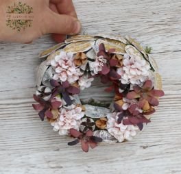 flower delivery Budapest - Dried flower wreath  mini