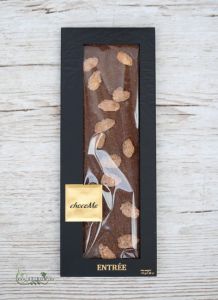 chocoMe   handgemachte Vollmilchschokolade mit Zimtmandeln, Bourbon-Vanille und Kaffeebohnen (110g)