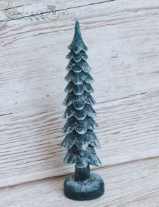 dark green pine shaped candle (22cm)