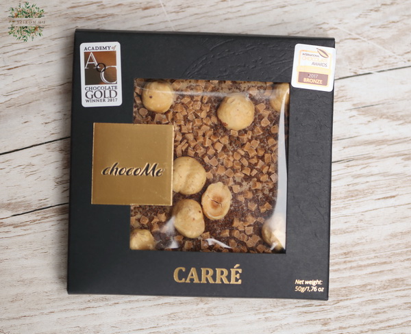 flower delivery Budapest - ChocoMe 50g blond chocolate, nuts, coffe, caramel