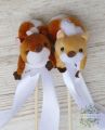 Eichhörnchen am Stiel, in verschiedenen Farben, 1 Stück (7cm)