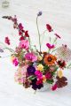 Wildblumen und Orchideen in einer Keramiktopf