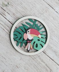 flower delivery Budapest - Hanging decor with tucan (9,5 cm)