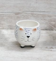flower delivery Budapest - cat-shaped pot (to 8cm pot)