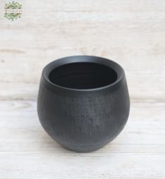 flower delivery Budapest - black design vase (15x20cm)