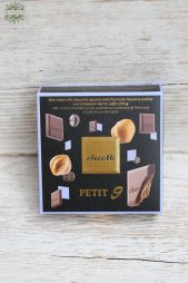 Virágküldés Budapest - chocoMe Petit9 Étcsokoládé lapocskák Piemonte-i mogyoró és kávétöltelékkel