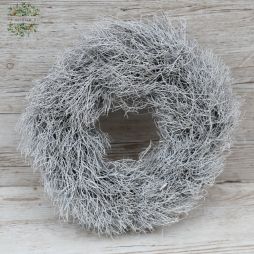 flower delivery Budapest - White dry wreath ( 30 cm )