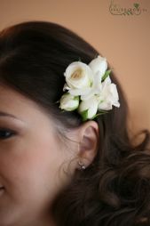 flower delivery Budapest - hair flowers, spray roses (white)