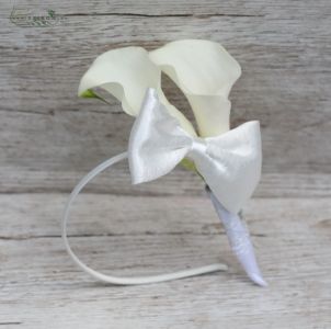 hair flowers (cala, white)