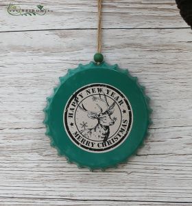 Metallic bottlecap Weihnachten Ornament 11cm