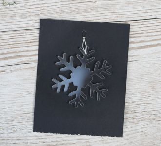 Seethrough snowflake christmas ornament 8cm