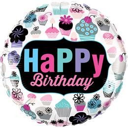 Birthday mylar balloon (45cm)