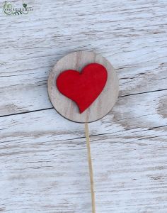 Herz Figur auf Holzstäbchen