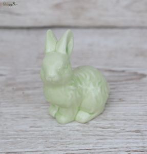 Ceramic green rabbit 10 cm