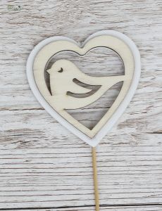 Bird on wood stick (8 cm)
