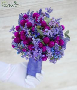 Bridal bouquet (wild flowers, lilac, purple) only august, september