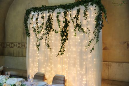 Light courtain, ivy decor, Vajdahunyad castle