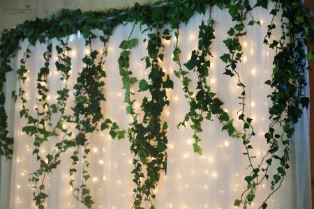 Light courtain, ivy decor, Vajdahunyad castle