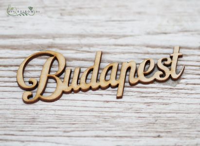 Budapest wooden sign (10cm)