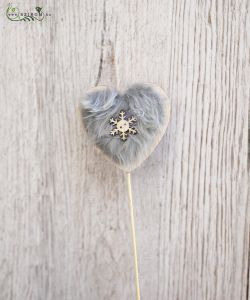 Soft heart with sticks (7cm)