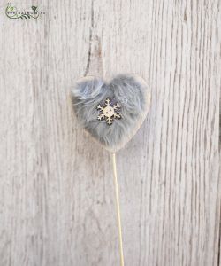 Soft heart with sticks (7cm)