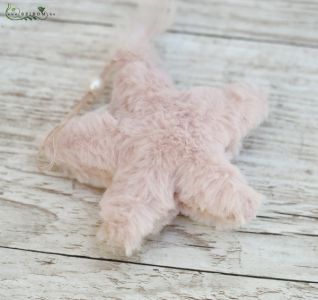 Pink feather heart (13cm)