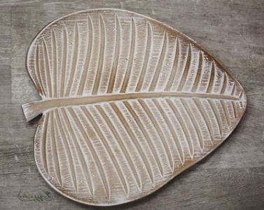 Wooden plate leaf (30cm)
