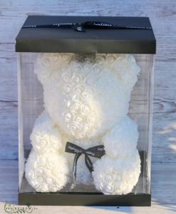 Fehér rózsamaci (37cm)