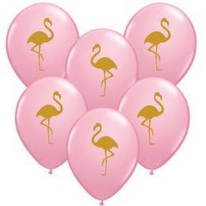 Rosa Luftballons mit Flamingomuster, 1pc