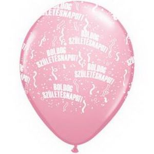Rosa alles Gute zum Geburtstag Luftballons