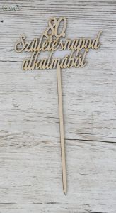 80. Születésnapod alkalmából fa felirat