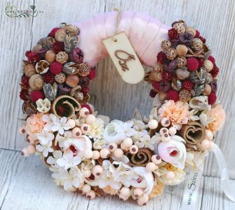 Romantic autumn door wreath 25cm