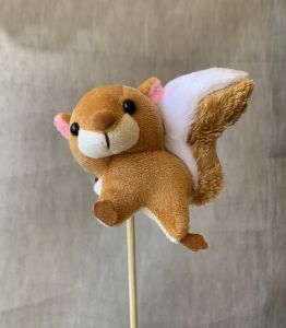 Squirrel on stick