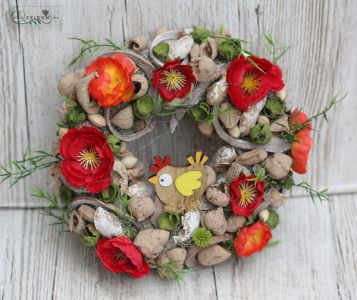 Door wreath with chicken (23cm)