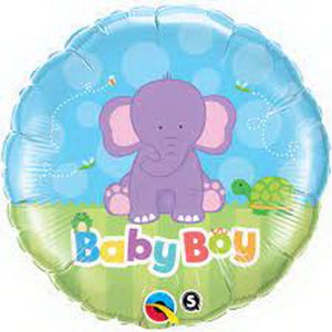 Baby Junge Ballon auf Stick 45cm