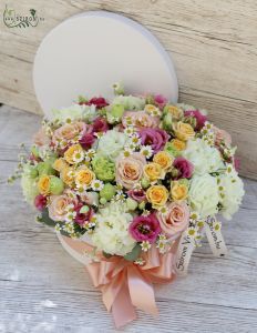 Pastell flowerbox with chamomiles (26 stems)