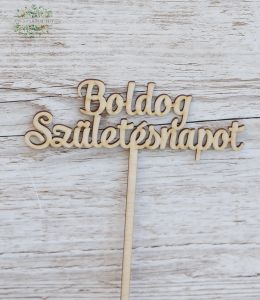 Alles Gute zum Geburtstag Holzaufschrift auf Stick