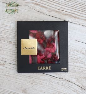 ChocoMe 50g dunkle Schokolade, Kirsche, Rose