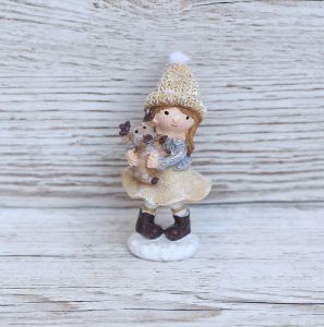 Girl with deer 8 cm