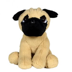 Plüsch Mops Hund 17cm
