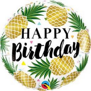 Ballon am Stiel, 44cm, Geburtstag