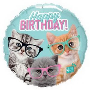 Ballon am Stiel, 44cm, Geburtstag