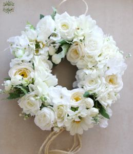 silk flower door wreath (31 cm)