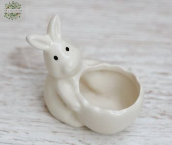 ceramic bunny egg holder (8cm)