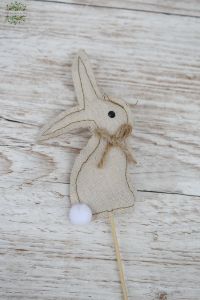 Bunny figure on stick