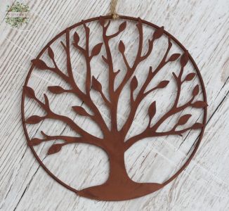 Tree of life metal wall decoration 19 cm