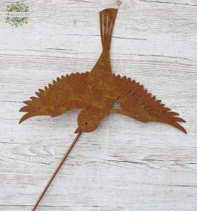 Rusty bird decoration 90 cm 