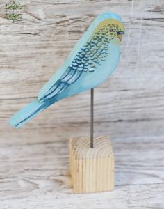 Papagei aus Holz 22 cm 