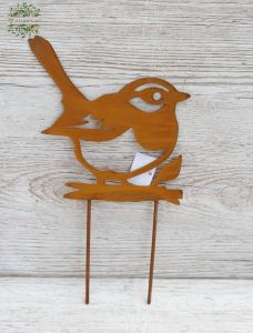 Rusty bird ornament 30 cm 